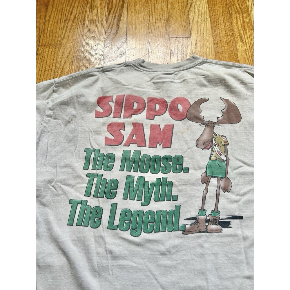 Rare Sipp-O Lodge 377 Sippo Sam The Moose The Myth The Legend Boyscouts Shirt XL